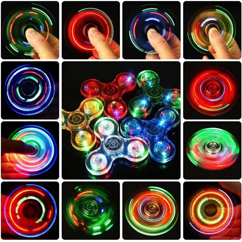 Wedding Supply List - Fidget Spinner Lumineux LED Transparent, Remplissage