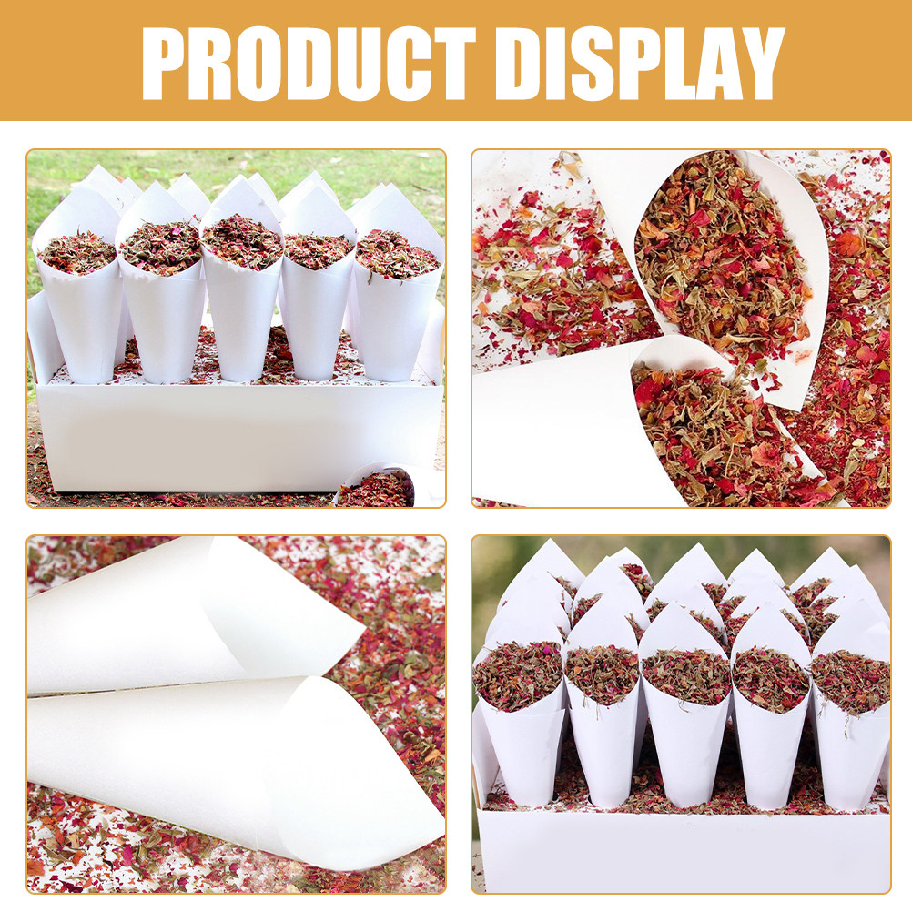 60 pièces, cônes en papier kra - Papercraft Supply Confetti avis et prix
