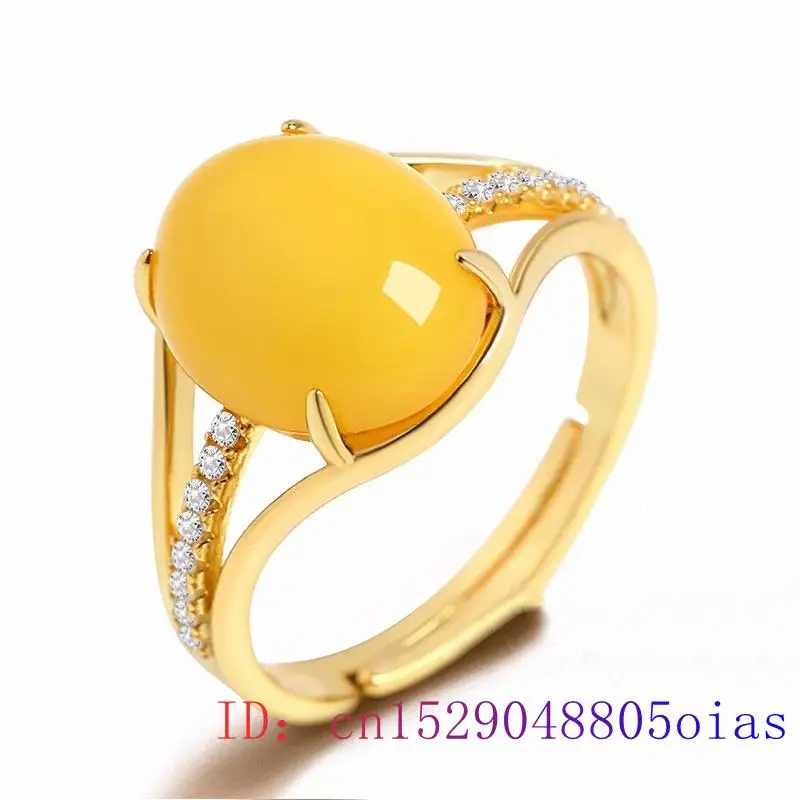 Bague en ambre jaune, breloque - Wedding Zone avis et prix