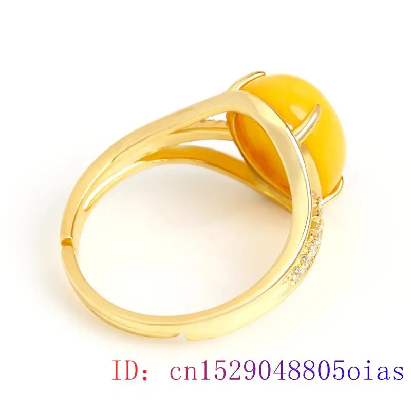 Bague en ambre jaune, breloque - Wedding Zone avis et prix