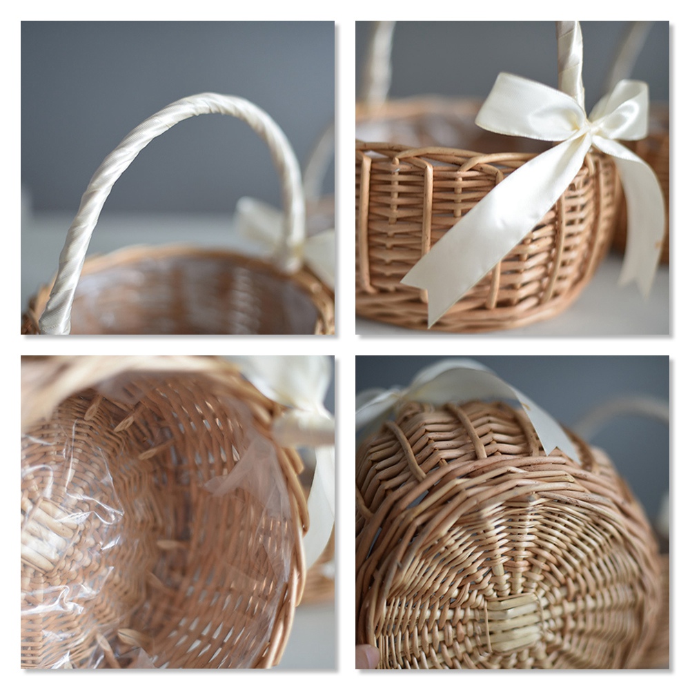 Panier en osier tressé, avec a - Flower Girl Basket avis et prix