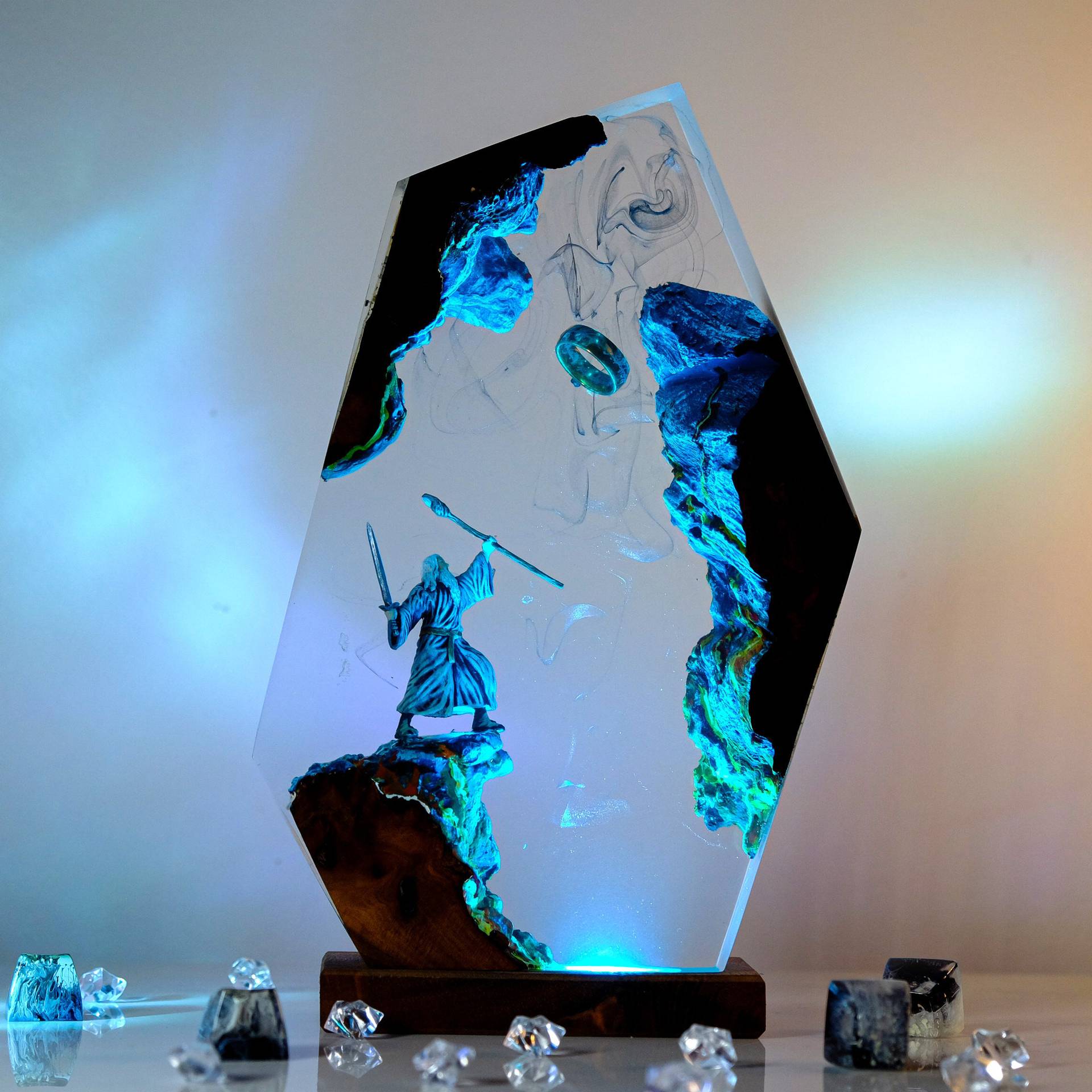 Lampe de table en résine Scène - Wedding Zone avis et prix
