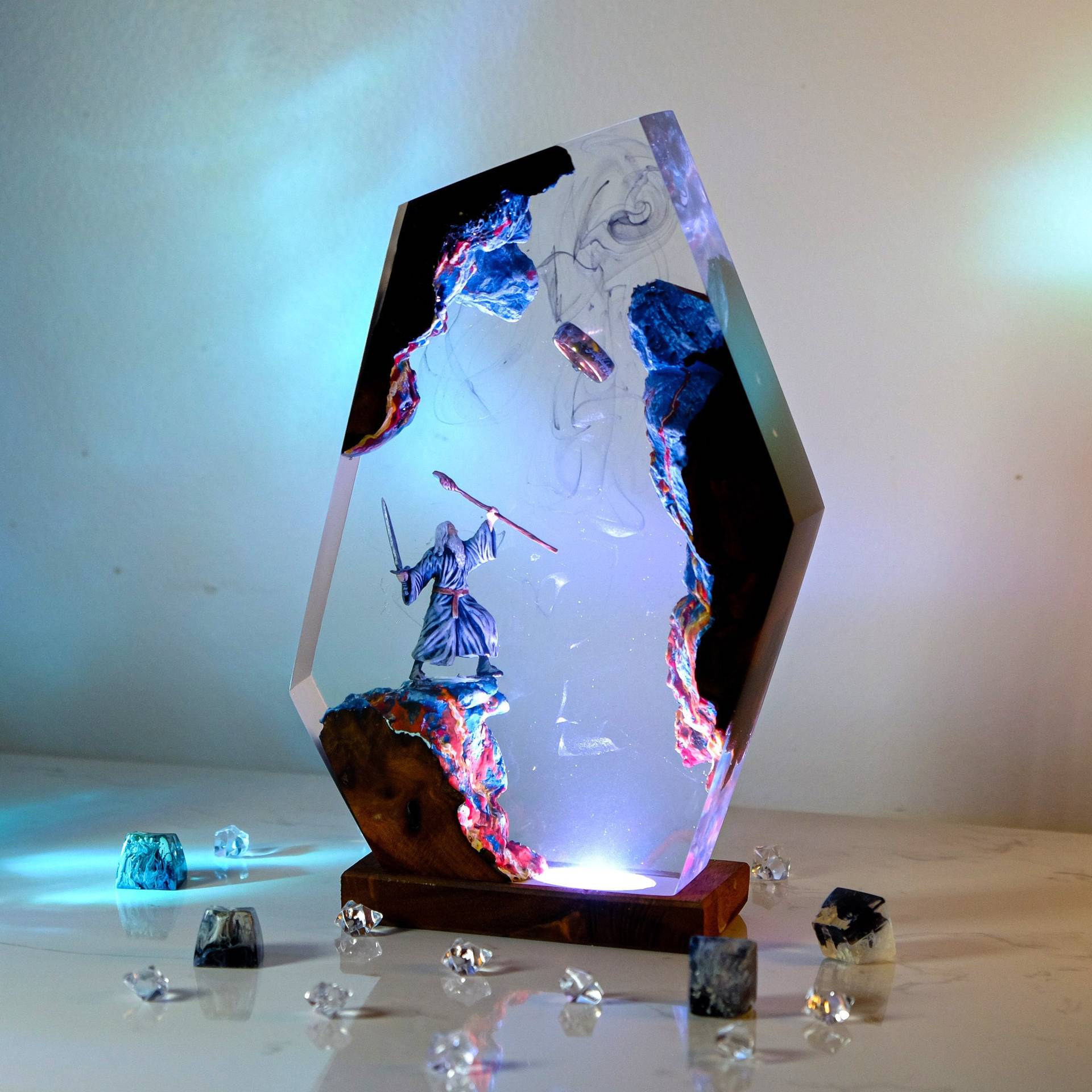 Lampe de table en résine Scène - Wedding Zone avis et prix